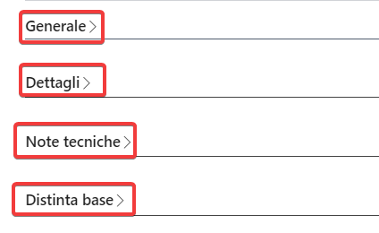Example of PDM sections