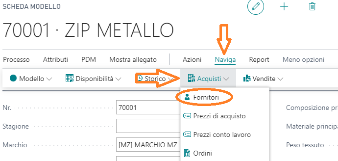 Funzione catalogo art. fornitori